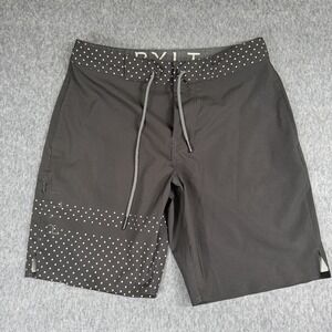BYLT Men's Coastal Board Shorts Black Size‎ S Stretch Swim Casual
